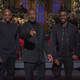 Tracy Morgan, Dave Chappelle, Eddie Murphy, Chris Rock and Kenan Thompson on the Dec. 21 edition of NBC’s Saturday Night Live.